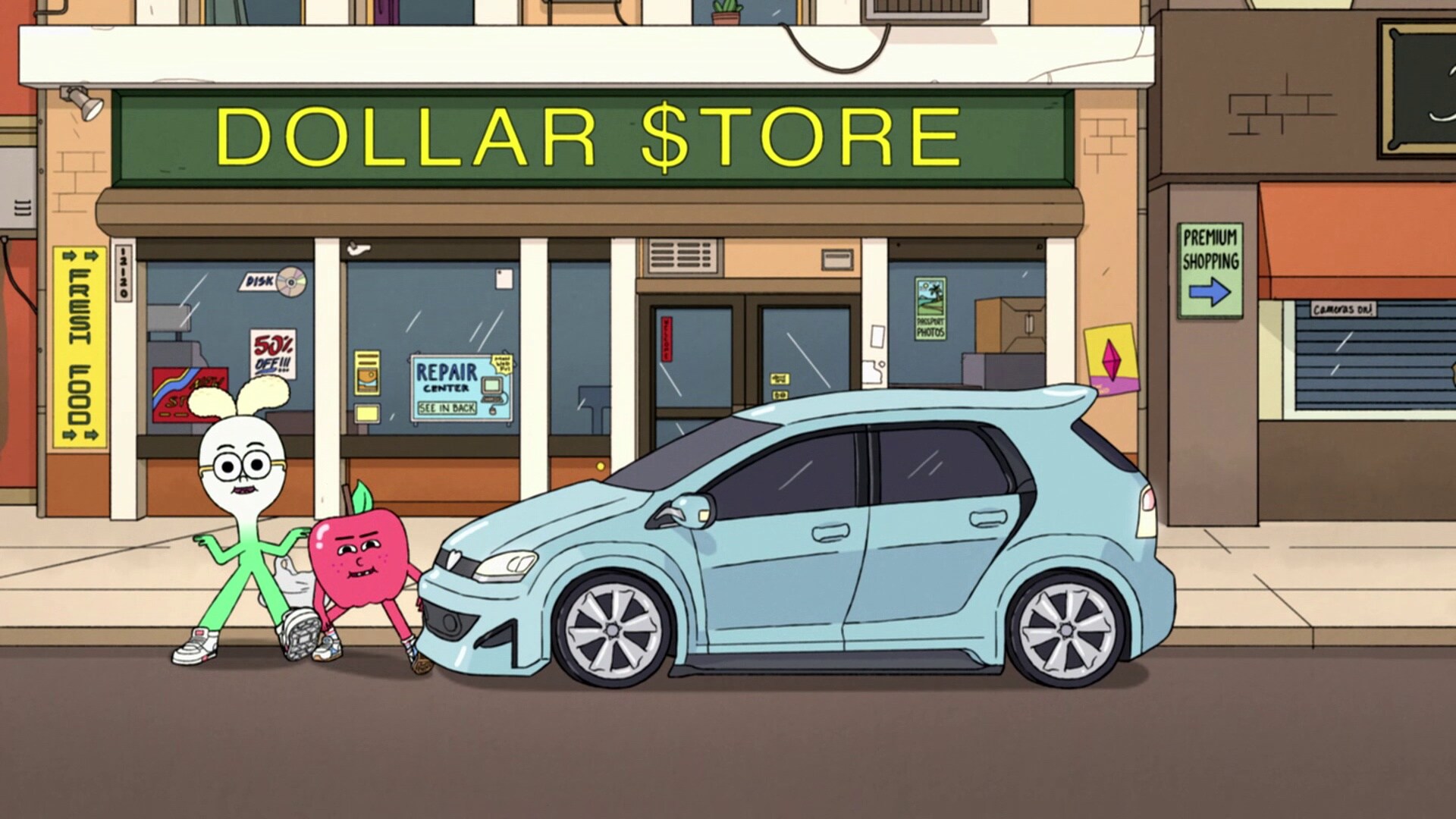 Car Apple and Onion videos Cartoon Network