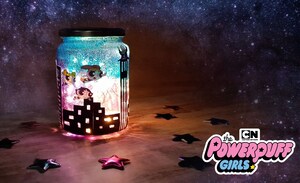 Skapa en ljusburk med Powerpuffpinglorna