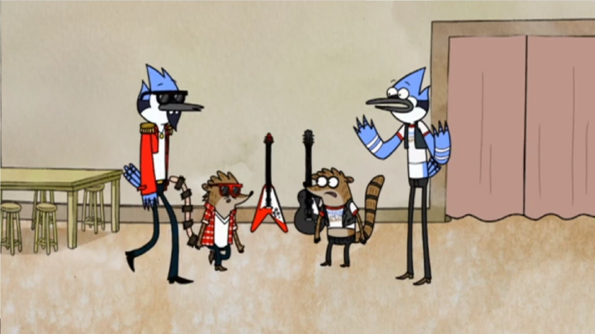 Mordecai and rigby super crown