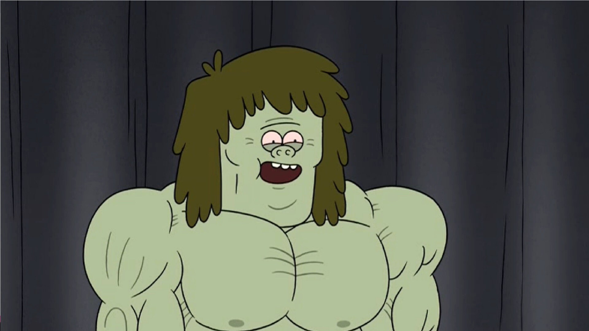 Muscle man regular show meme