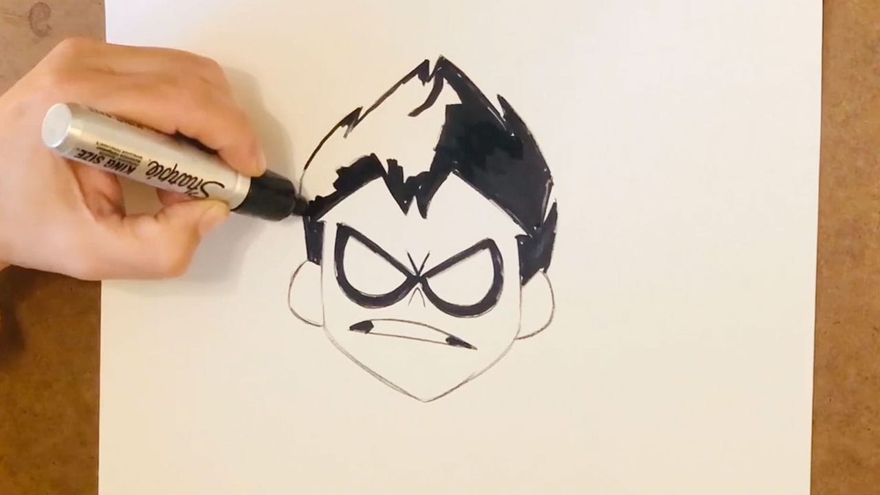 How to Draw Robin | Teen Titans Go! videos | Cartoon Network